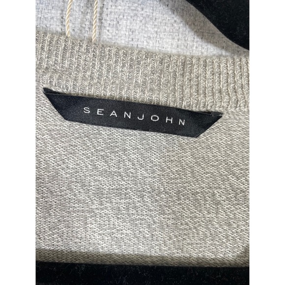 Sean John Mens V Neck Striped Long Sleeve Sweater Size 2XL Cotton - Picture 2 of 8